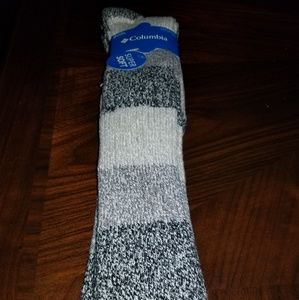 Columbia fuzzy knee socks